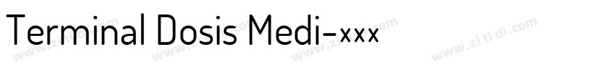 Terminal Dosis Medi字体转换